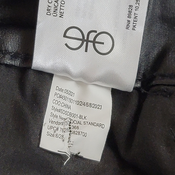 Social Standard By Sanctuary Ankle Skinny Coated Pants Sz 6 - Picture 9 of 13